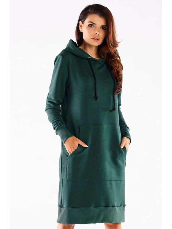 Infinite You Infinite You Vestito di maglia M273 Verde Basic Fit