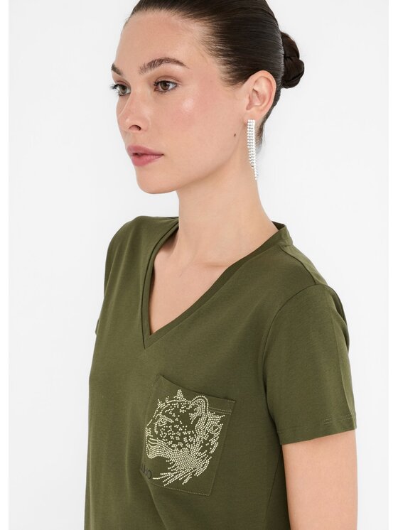 Liu Jo Liu Jo Top TF5295JS923M9704 Verde Regular Fit
