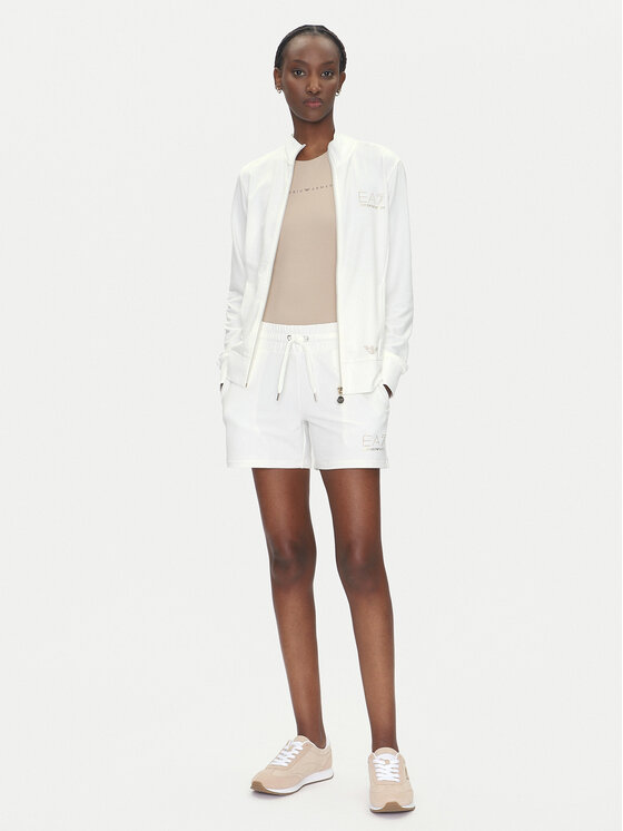 EA7 Emporio Armani EA7 Emporio Armani Športne kratke hlače 7W000269 AF12482 U0005 Bela Regular Fit