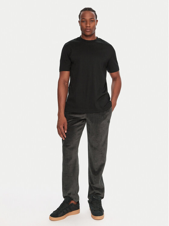 adidas adidas Pantaloni da tuta SST adicolor Velour JW8377 Nero Regular Fit