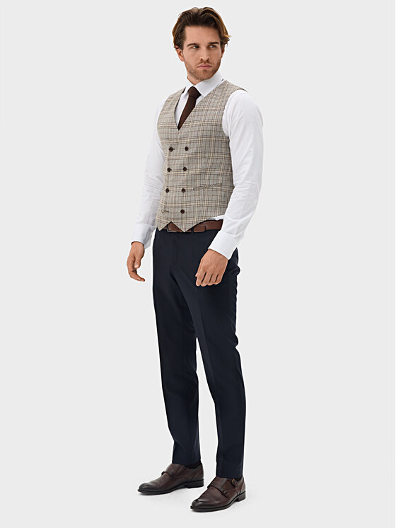 Evenemen Evenemen Kamizelka BOSTON LPA Beżowy Slim Fit