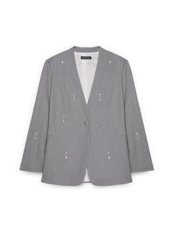 Fiorella Rubino Fiorella Rubino Giacca di transizione Q526T000258N0S3 Grigio Regular Fit