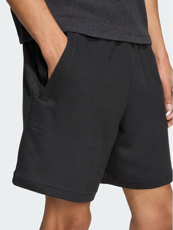 adidas adidas Szorty materiałowe 136315 Czarny Regular Fit