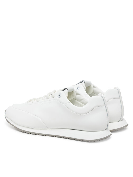 Calvin Klein Calvin Klein Snīkeri Runner Lace Up - Lth HW0HW02396 Balts