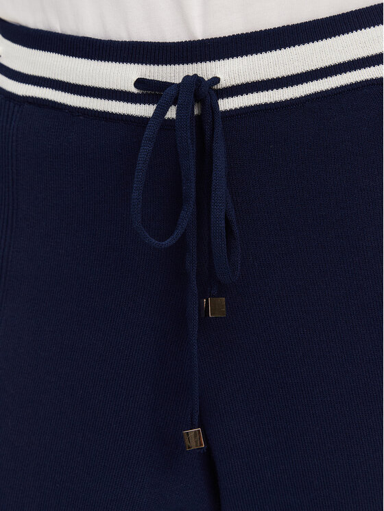Fracomina Fracomina Pantaloni tricotați FJ25SV2001K41601 Bleumarin Regular Fit