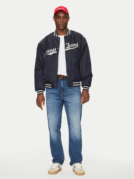 Guess Jeans Guess Jeans Яке бомбър M5RL54 WHAA2 Тъмносин Regular Fit
