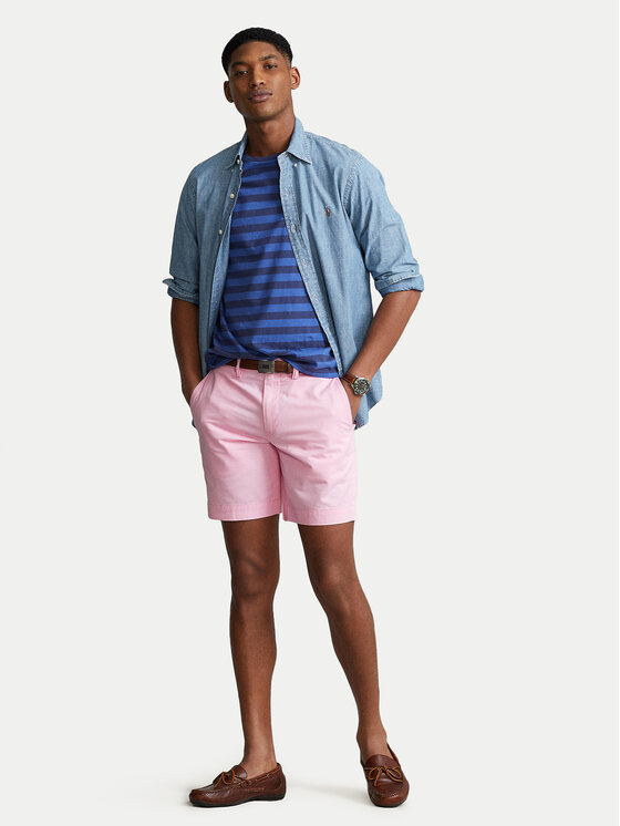 Polo Ralph Lauren Polo Ralph Lauren Kratke hlače iz tkanine 710799213010 Roza Slim Fit