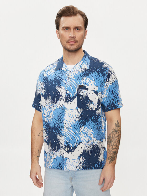Lee Lee Marškiniai Resort 112349945 Mėlyna Relaxed Fit