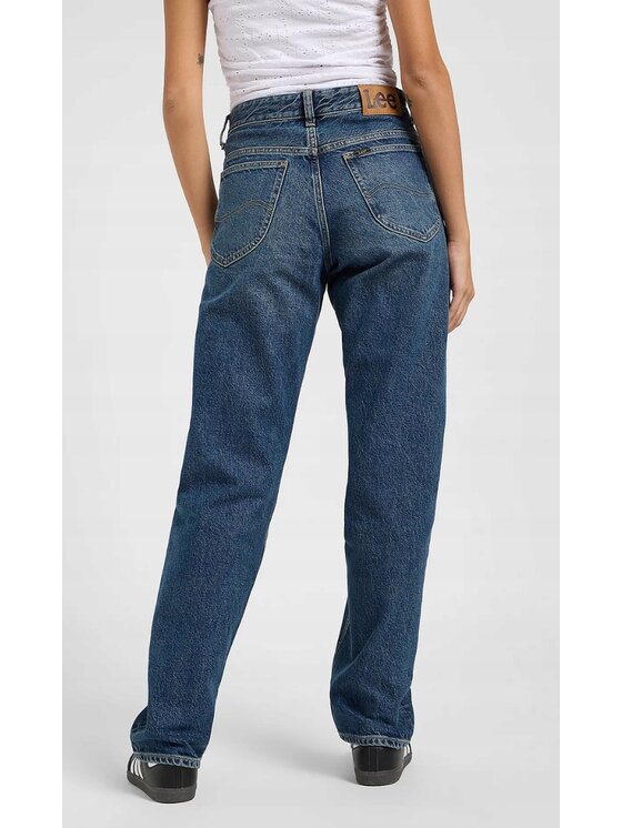 Lee Lee Jeansy Rider Loose Niebieski Loose Fit