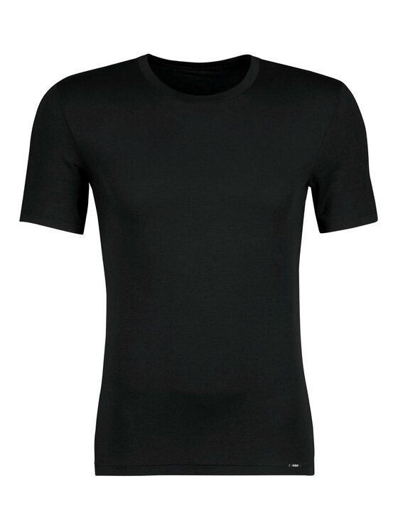 Huber Huber Tričko 112589 Čierna Slim Fit