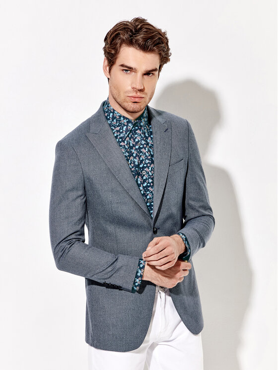 Rage Age Rage Age Sakko Geronimo Blau Regular Fit