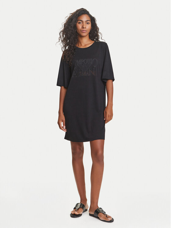 Emporio Armani Emporio Armani Vsakodnevna obleka EW000618 AF12187 UC001 Črna Loose Fit