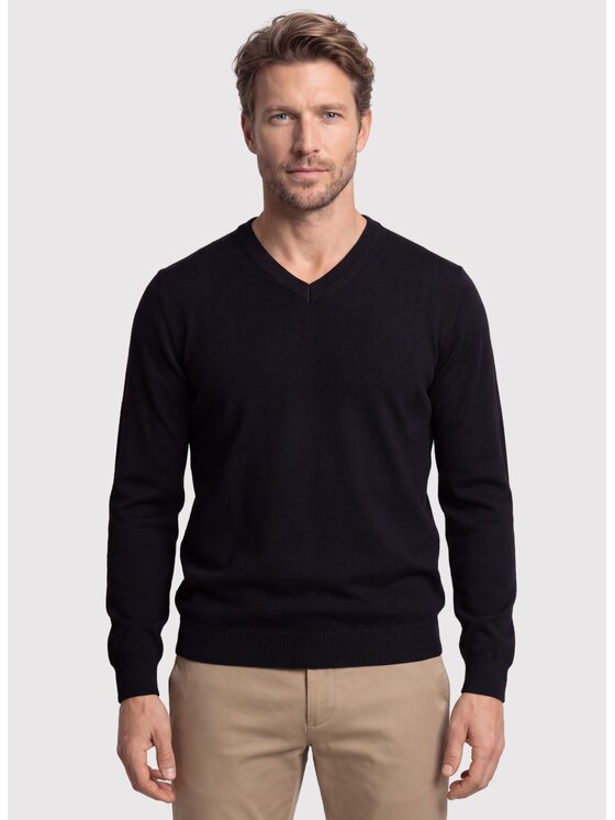 Pako Lorente Pako Lorente Sweter P26WN-2X-010 Czarny Straight Fit