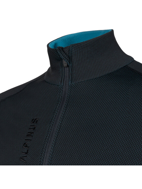 Alpinus Alpinus Bluza Tirol 1/3 zipper Szary Regular Fit