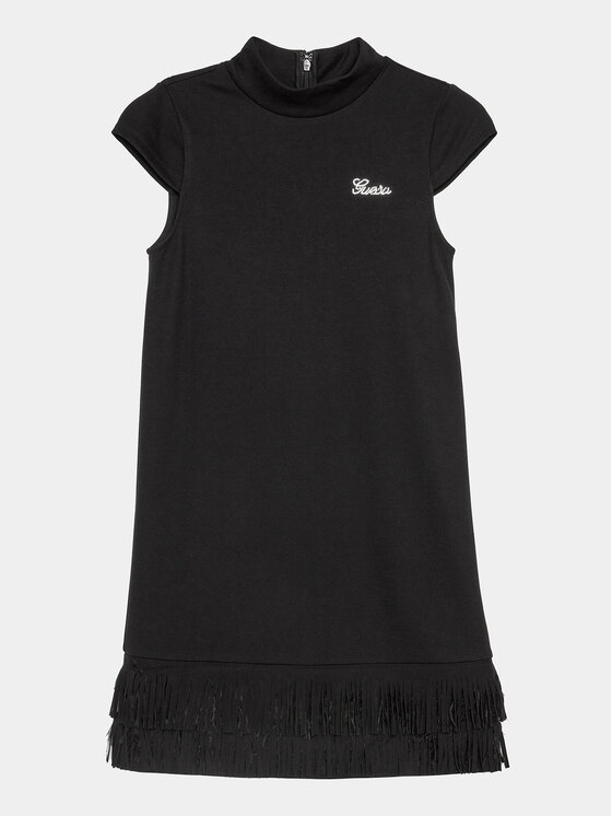 Guess Guess Vsakodnevna obleka J4RK21 KAUH0 Črna Regular Fit