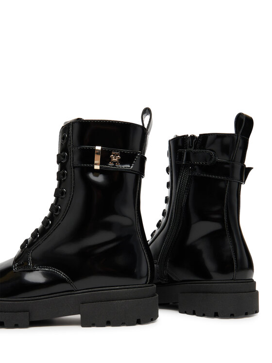 Tommy Hilfiger Tommy Hilfiger Trapery Lace-Up Bootie T4A5-34028-1453 S Czarny