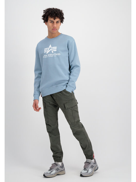 Alpha Industries Alpha Industries Bluza Basic Sweatshirt Błękitny Regular Fit