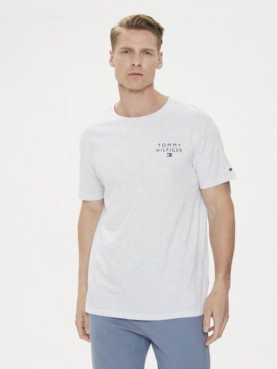 Tommy Hilfiger Tommy Hilfiger Tričko Logo UM0UM02916 Sivá Regular Fit
