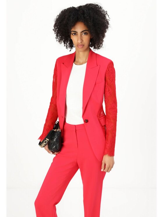 PINKO PINKO Giacca a vento 85244 Rosso Regular Fit