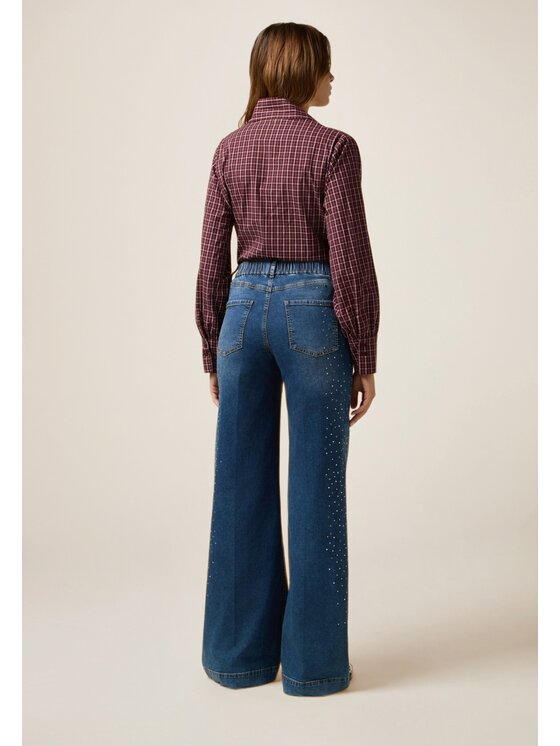 Oltre Oltre Koszula 5021R003109N0Z6 Bordowy Regular Fit