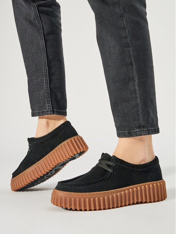 Clarks Clarks Nizki čevlji Torhill Bee 26172044 Črna