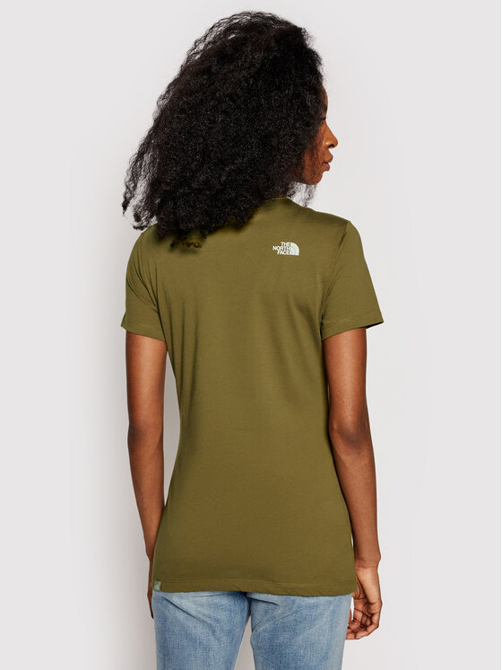 The North Face The North Face T-Shirt Easy Tee NF0A4T1Q Zielony Regular Fit