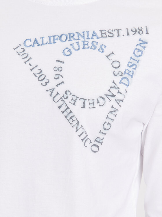 Guess Guess Hosszú ujjú M3BI14 I3Z14 Fehér Slim Fit