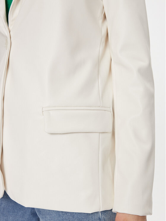 Brave Soul Brave Soul Pintsak LJK-HEPBURNPKF Valge Regular Fit