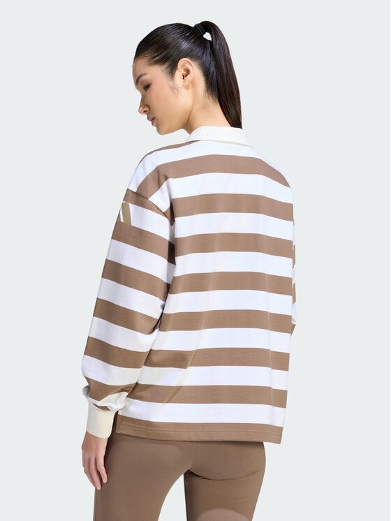 adidas adidas Polo 165110 Beżowy Loose Fit
