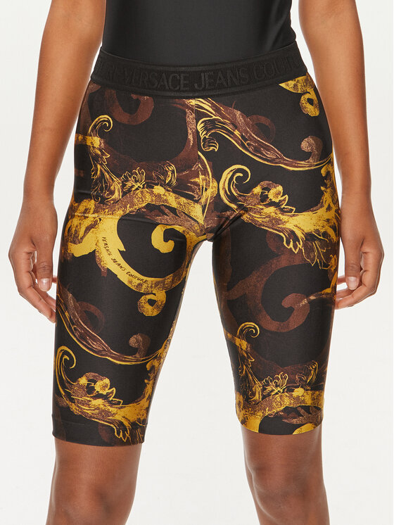 Versace Jeans Couture Versace Jeans Couture Pantaloni scurți ciclism 76HAC106 Negru Skinny Fit