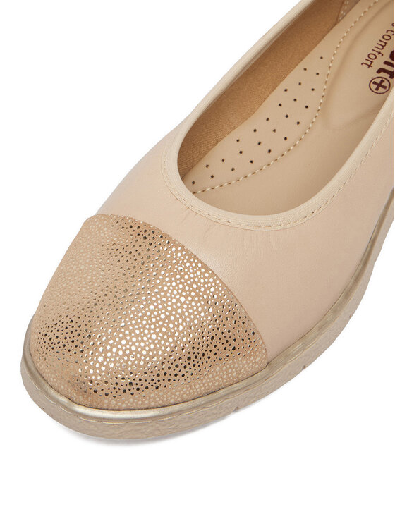 Go Soft Go Soft Baleriny CEO-WI16-FLEXX-02 Beżowy
