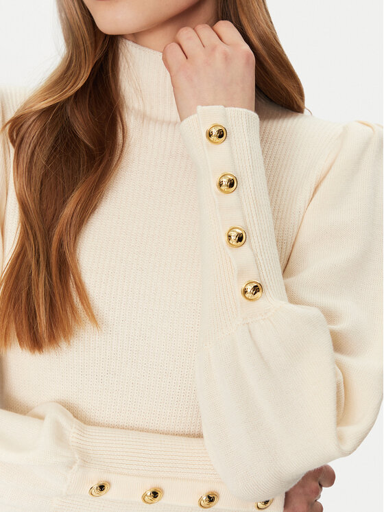 Luisa Spagnoli Luisa Spagnoli Трикотажна сукня Magalin 58414 Écru Regular Fit