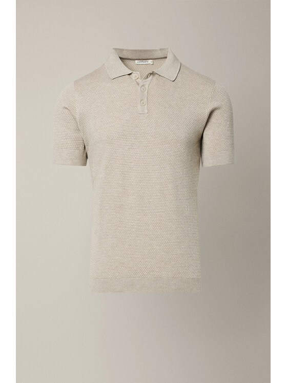 Lancerto Lancerto Polo Mirko PO073126000015 Beżowy Regular Fit