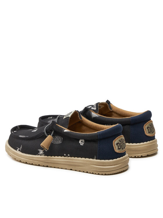 Hey Dude Hey Dude Scarpe basse Wally Stars N Skulls Print 41284-001 Nero