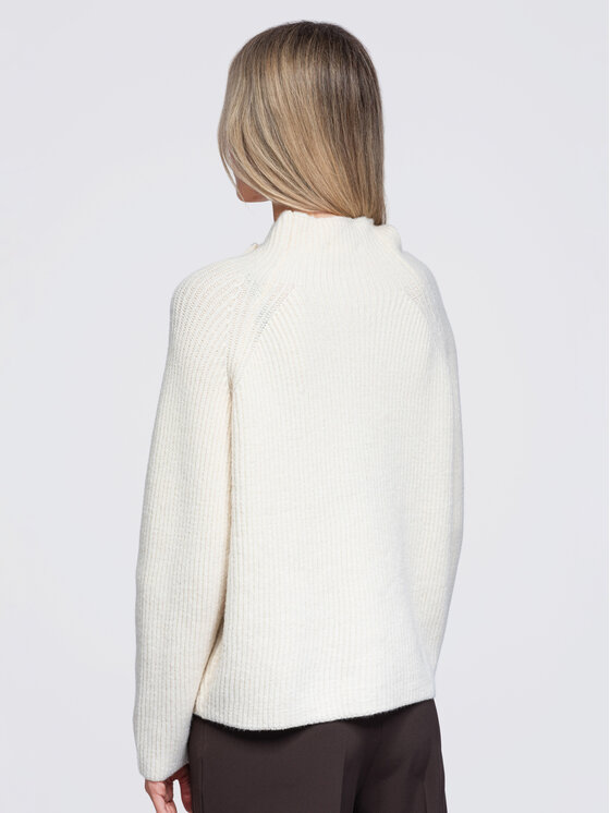Ombre Ombre Svetr OW-SW-E0014 Světle béžová Regular Fit