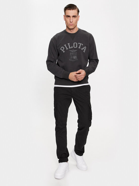 Aeronautica Militare Aeronautica Militare Суитшърт 232FE1817F518 Сив Comfort Fit