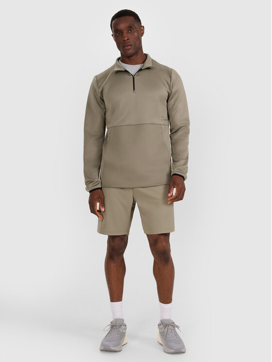 4F 4F Szorty sportowe TRAINING Khaki Regular Fit