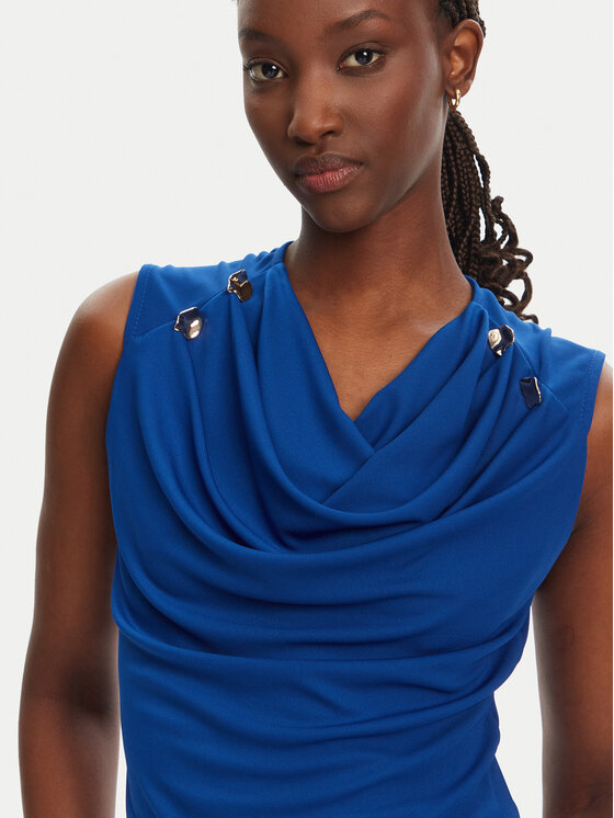 Rinascimento Rinascimento Bluza CFC0123497003 B055 Modra Regular Fit