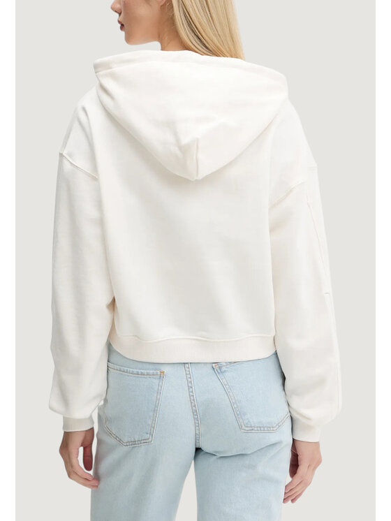 Tommy Jeans Tommy Jeans Felpa TJW BXY CRP VARSITY Bianco Casual Fit