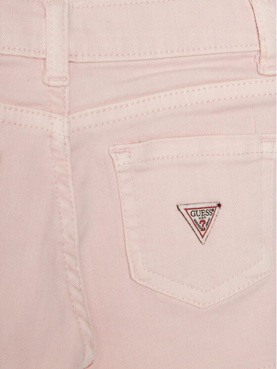 Guess Guess Szorty materiałowe K4RD07 WE620 Różowy Regular Fit
