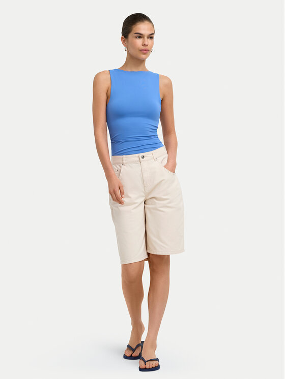 ONLY ONLY Bermudy Mate 15374734 Kremowy Loose Fit