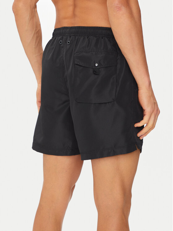 Aeronautica Militare Aeronautica Militare Pantaloni scurți pentru înot 241BW219CT2967 Negru Regular Fit