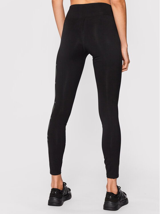 Diadora Diadora Legginsy Be One 102.176835 Czarny Slim Fit