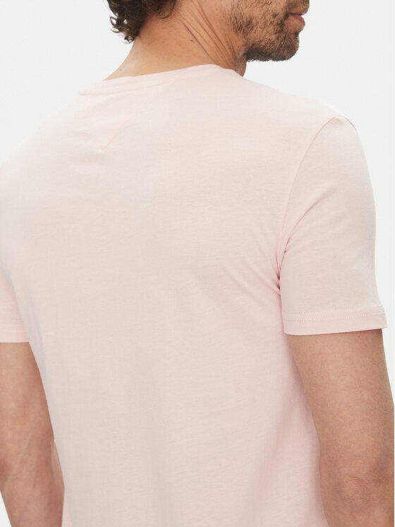 Tommy Jeans Tommy Jeans T-Shirt DM0DM20363 Różowy Slim Fit