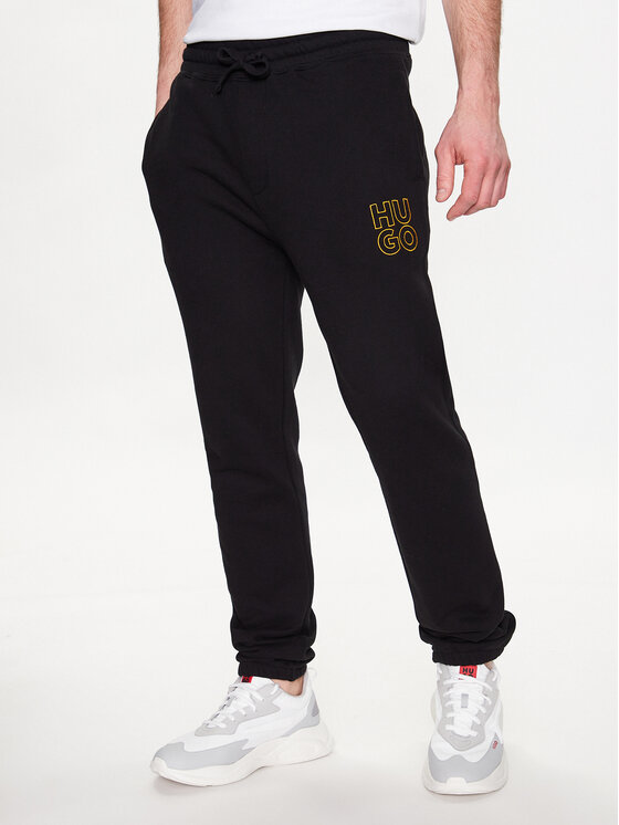 HUGO Hugo Spodnie dresowe Demu 50482855 Czarny Regular Fit