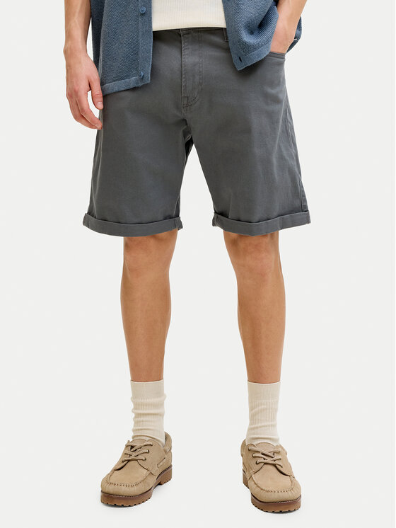Jack & Jones Jack & Jones Джинсові шорти Rick 12288485 Сірий Regular Fit