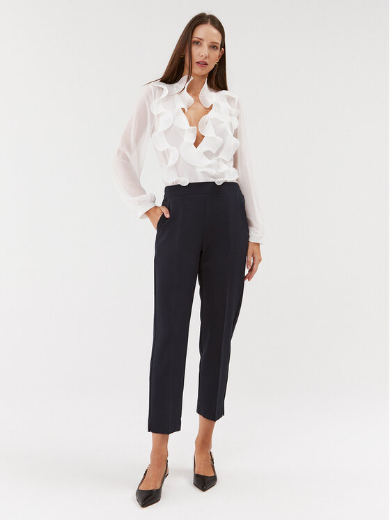 Maryley Maryley Штани з тканини 23IB616/41MO Cиній Regular Fit