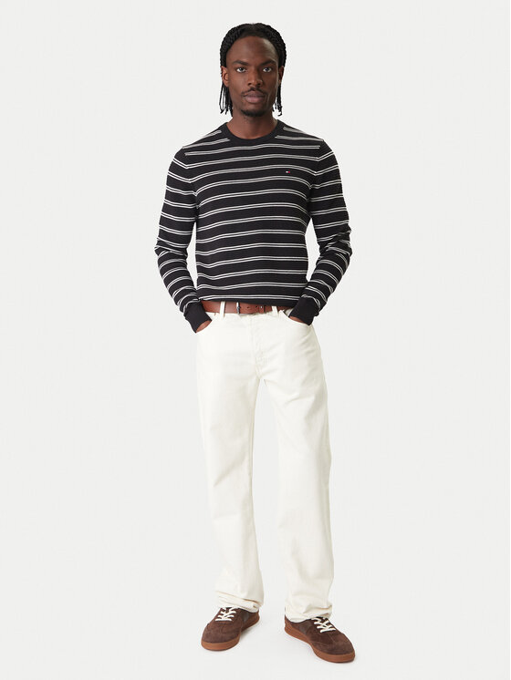 Tommy Hilfiger Tommy Hilfiger Pulover Seasonal MW0MW41643 Črna Regular Fit