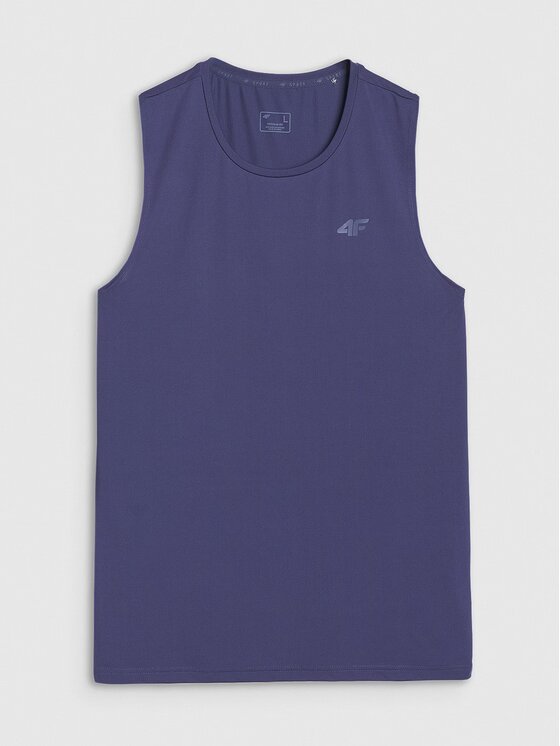 4F 4F Tank top 4FWSS25TFSLM460-30S Niebieski Regular Fit