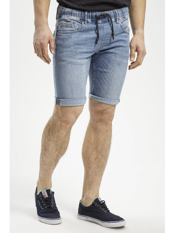 Cross Jeans Cross Jeans Szorty jeansowe A 533-012 Niebieski Regular Fit